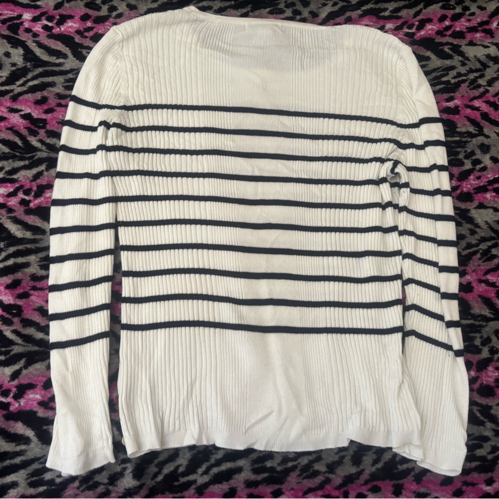 Striped Ribbed Sweater - Picture 2 of 3